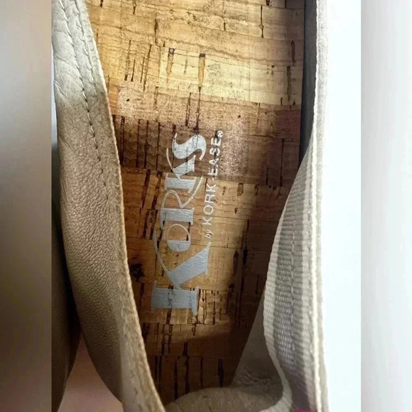 KORKS by Kork-Ease Lillis Light Grey Leather Slip On‎ Shoes Sz 6 - Picture 4 of 10